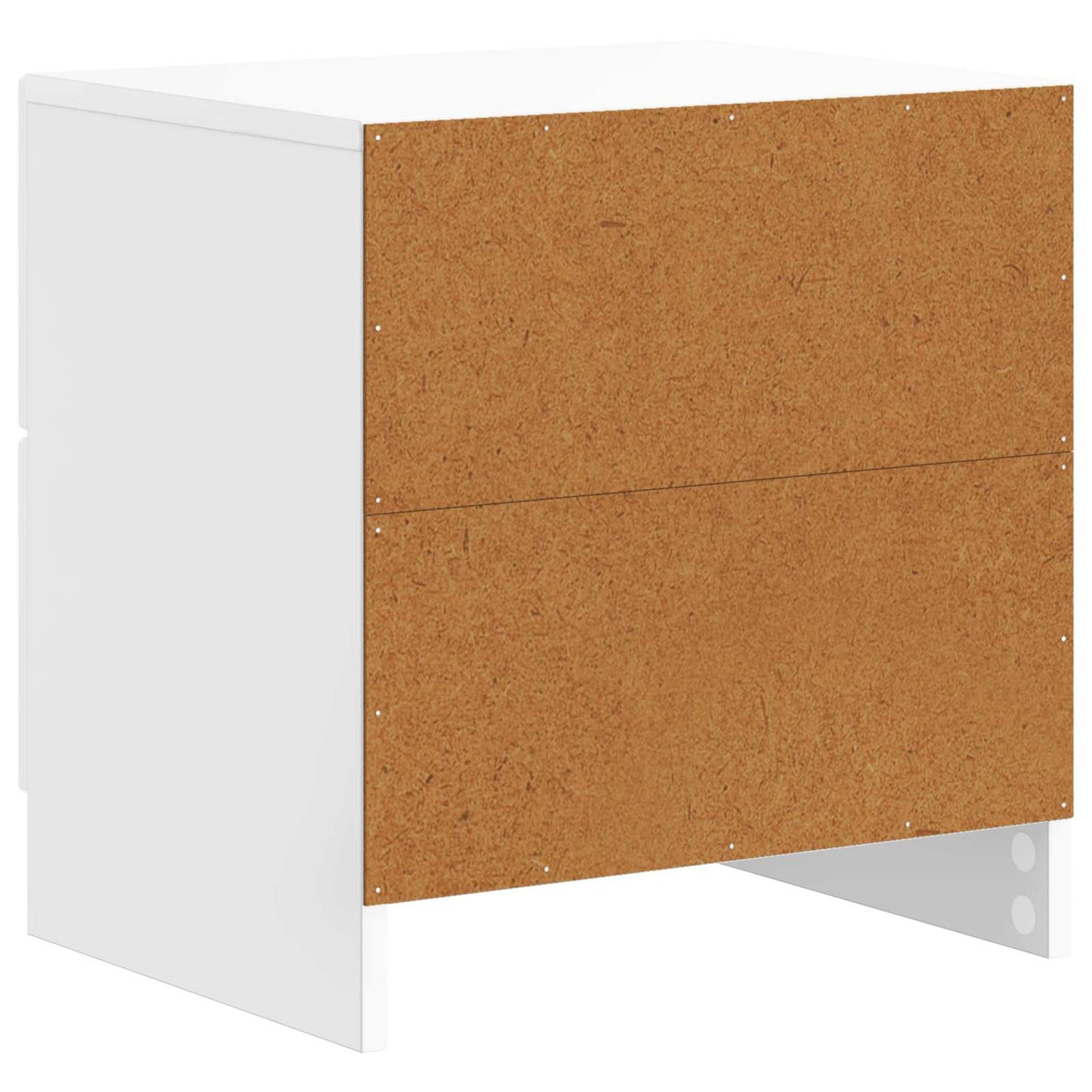 Nattduksbord Vit högglans 43 x 34,5 x 44,5 cm Konstruerat trä