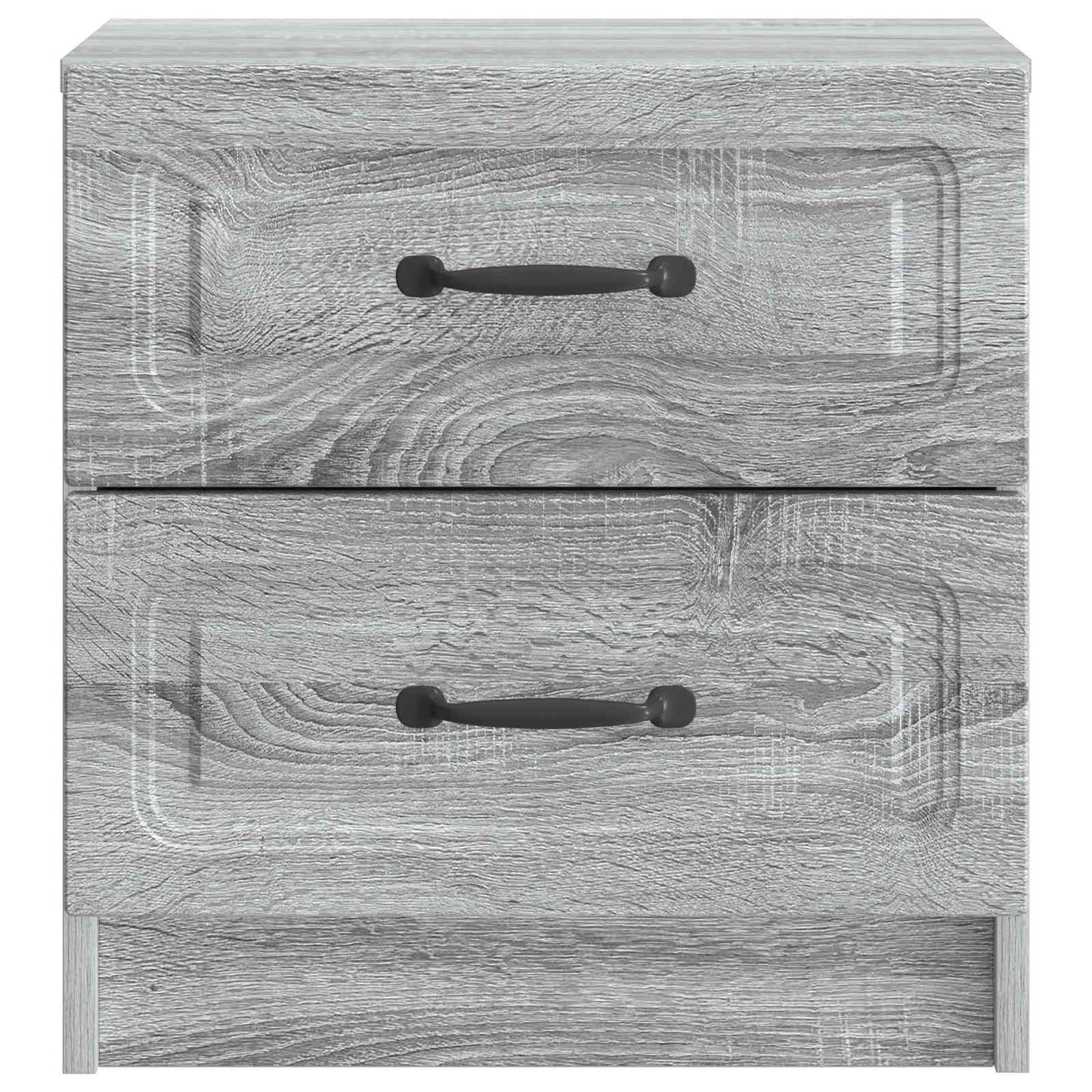 Nattduksbord med låda 2 pcs Grå sonoma-ek 43 x 34,5 x 44,5 cm