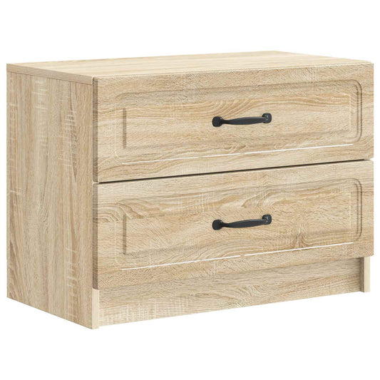 Nattduksbord Sonoma-ek 62 x 34,5 x 44,5 cm Konstruerat trä