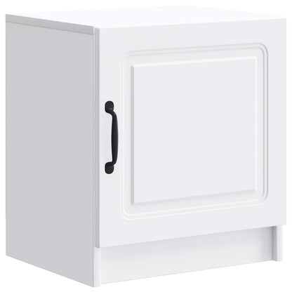 Nattduksbord 2 pcs Vit 43 x 34,5 x 47 cm Konstruerat trä
