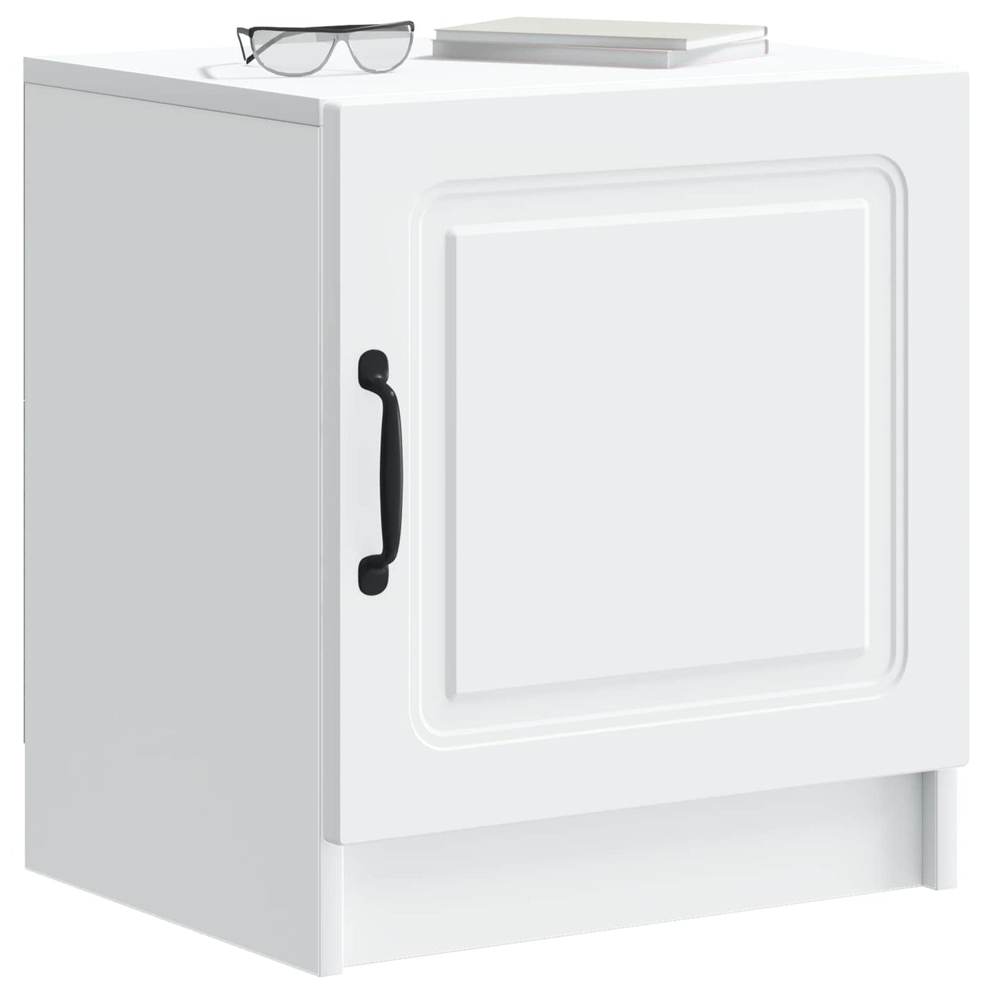 Nattduksbord 2 pcs Vit 43 x 34,5 x 47 cm Konstruerat trä