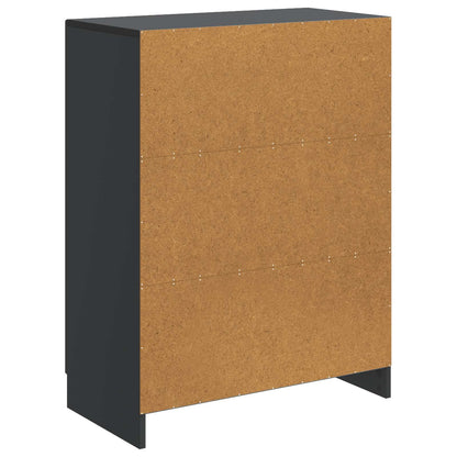 Sideboard Svart 66 x 34,5 x 87 cm Konstruerat trä