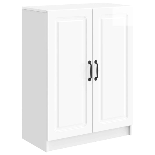 Sideboard Vit högglans 66 x 34,5 x 87 cm Konstruerat trä