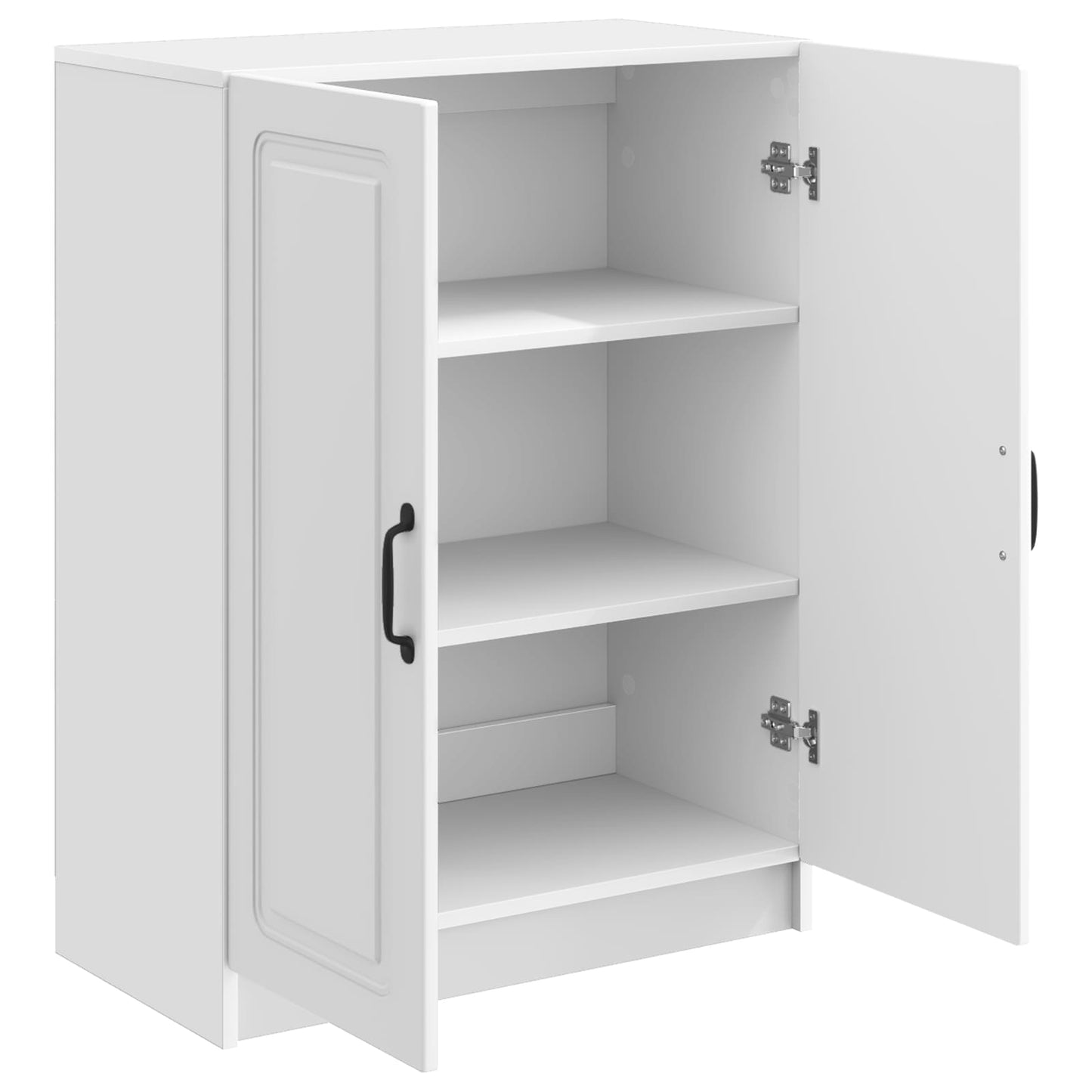 Sideboard Vit högglans 66 x 34,5 x 87 cm Konstruerat trä