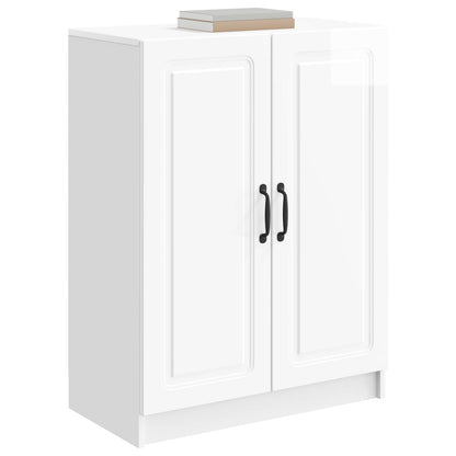 Sideboard Vit högglans 66 x 34,5 x 87 cm Konstruerat trä
