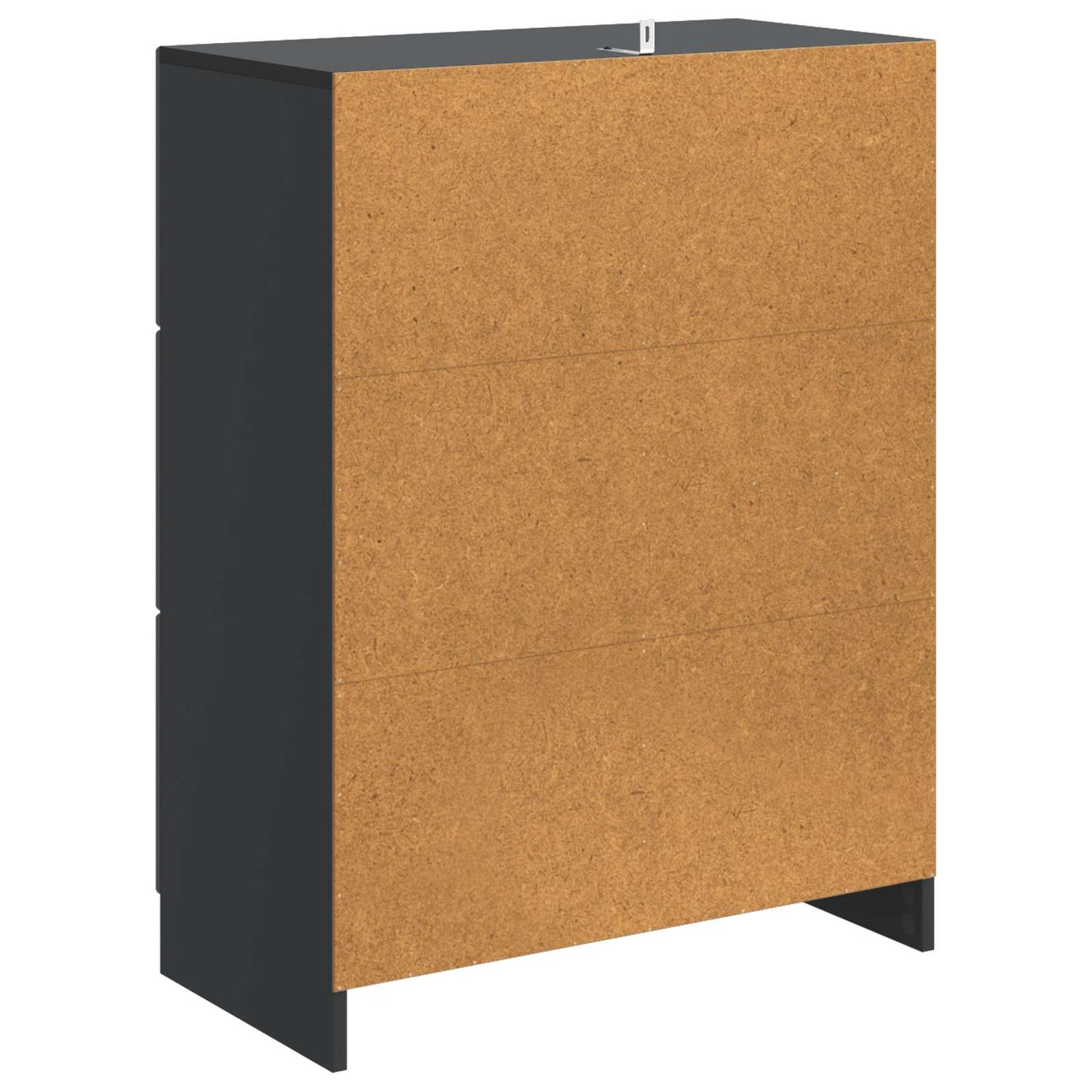 Sideboard med låda Svart 66 x 34,5 x 87 cm Konstruerat trä