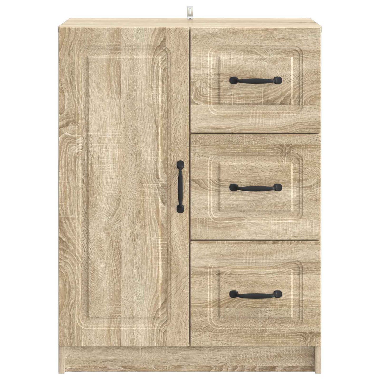 Sideboard med låda Sonoma-ek 66 x 34,5 x 87 cm Konstruerat trä