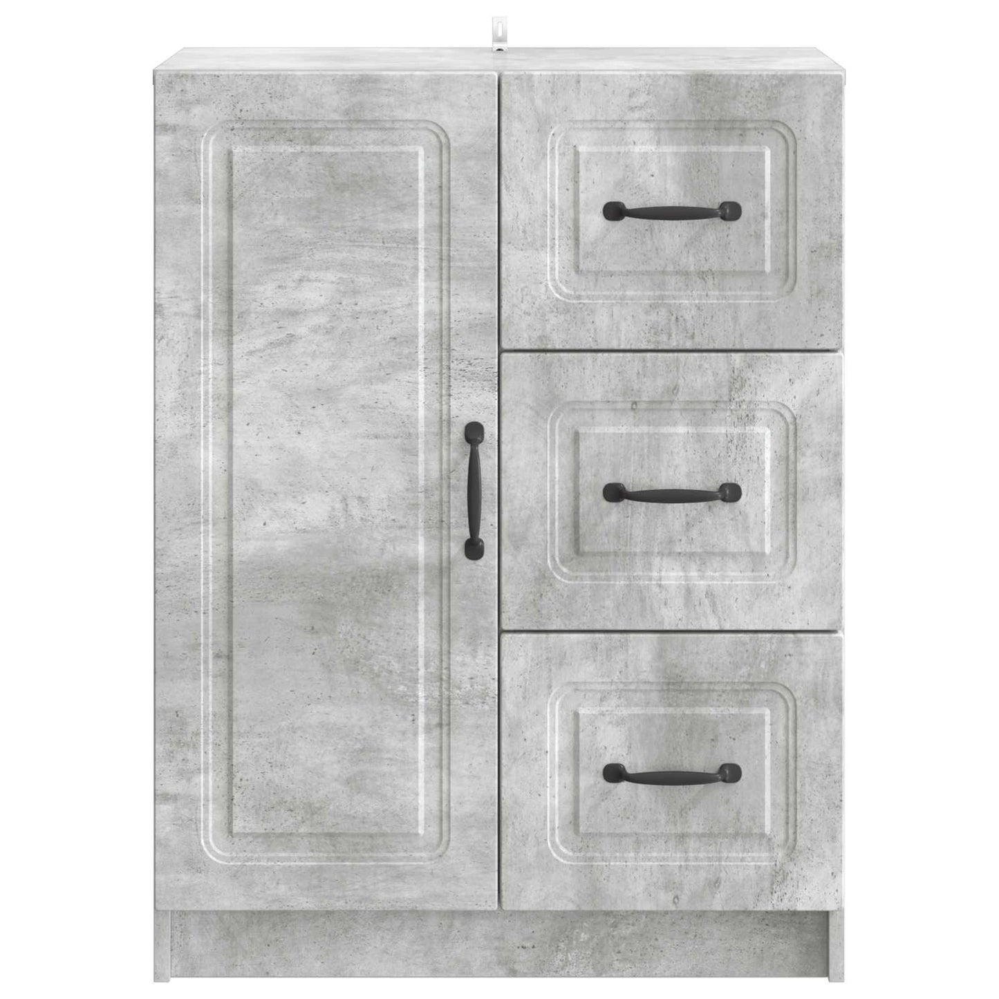 Sideboard med låda Betonggrå 66 x 34,5 x 87 cm Konstruerat trä