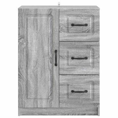 Sideboard Grå sonoma-ek 66 x 34,5 x 87 cm Konstruerat trä