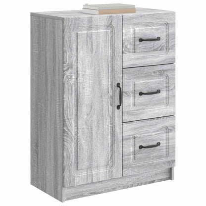 Sideboard Grå sonoma-ek 66 x 34,5 x 87 cm Konstruerat trä