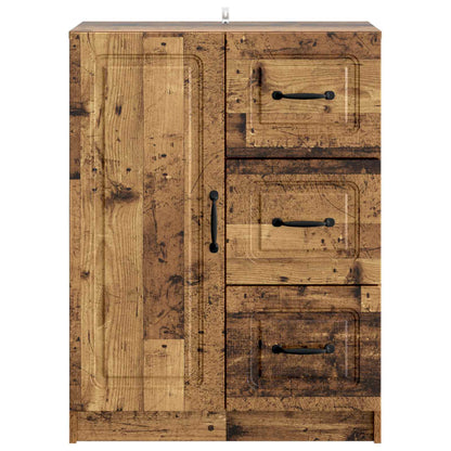 Sideboard Gammalt trä 66 x 34,5 x 87 cm Konstruerat trä