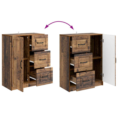 Sideboard Gammalt trä 66 x 34,5 x 87 cm Konstruerat trä