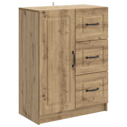 Sideboard med låda Artisan-ek 66 x 34,5 x 87 cm Konstruerat trä