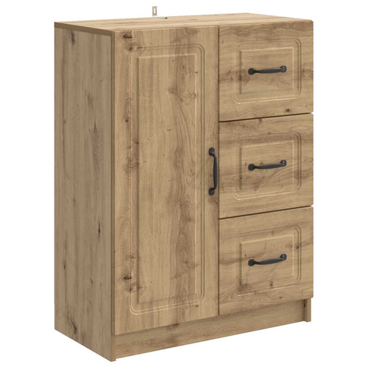 Sideboard med låda Artisan-ek 66 x 34,5 x 87 cm Konstruerat trä