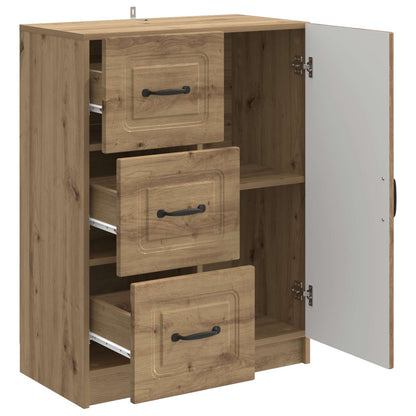 Sideboard med låda Artisan-ek 66 x 34,5 x 87 cm Konstruerat trä
