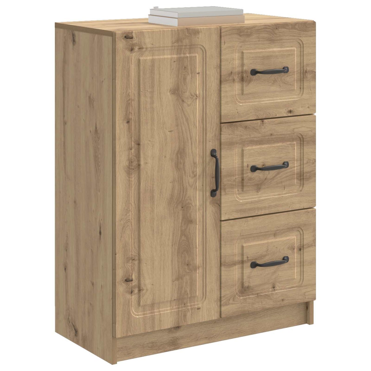 Sideboard med låda Artisan-ek 66 x 34,5 x 87 cm Konstruerat trä