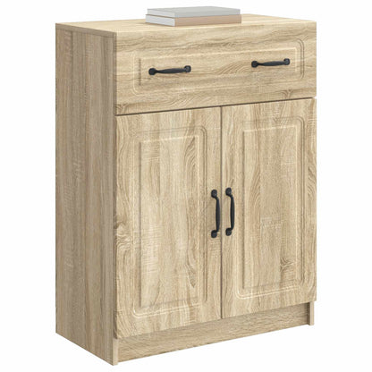 Sideboard med låda Sonoma-ek 66 x 34,5 x 87 cm Konstruerat trä