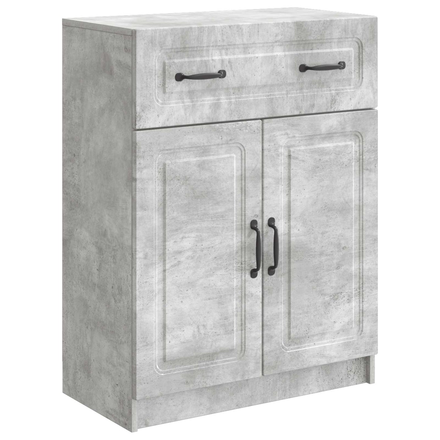 Sideboard med låda Betonggrå 66 x 34,5 x 87 cm Konstruerat trä