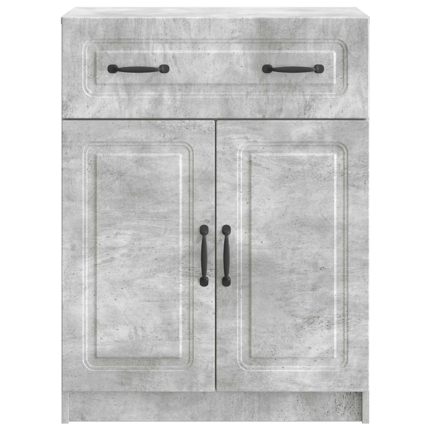 Sideboard med låda Betonggrå 66 x 34,5 x 87 cm Konstruerat trä