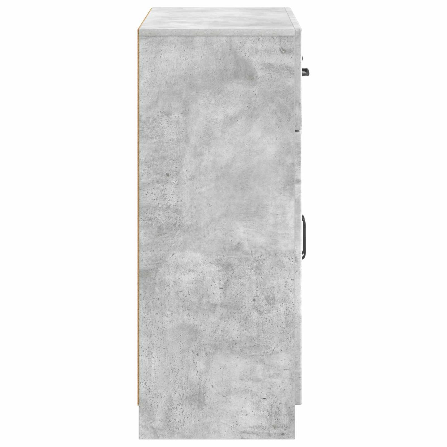 Sideboard med låda Betonggrå 66 x 34,5 x 87 cm Konstruerat trä