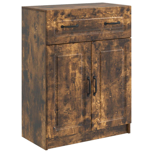 Sideboard med låda Rökt ek 66 x 34,5 x 87 cm Konstruerat trä