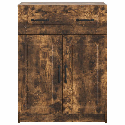 Sideboard med låda Rökt ek 66 x 34,5 x 87 cm Konstruerat trä