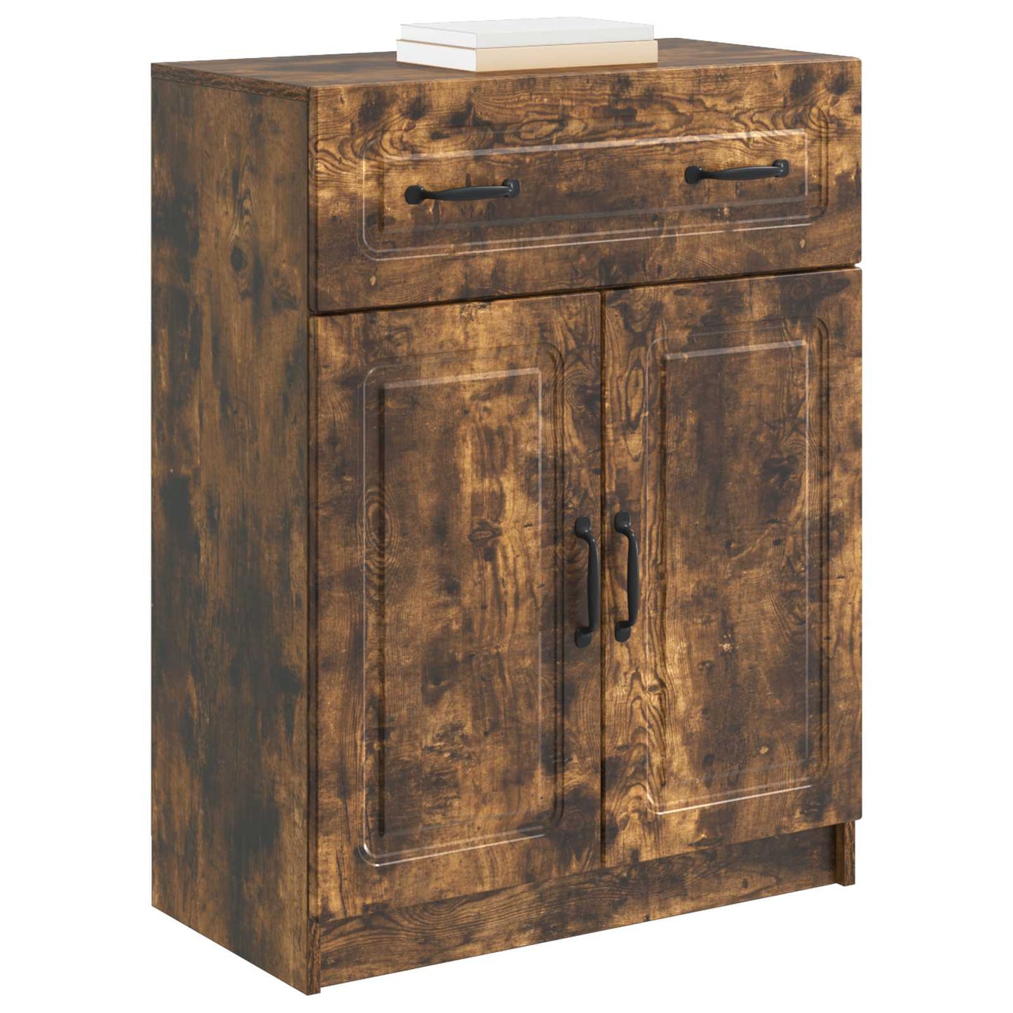 Sideboard med låda Rökt ek 66 x 34,5 x 87 cm Konstruerat trä