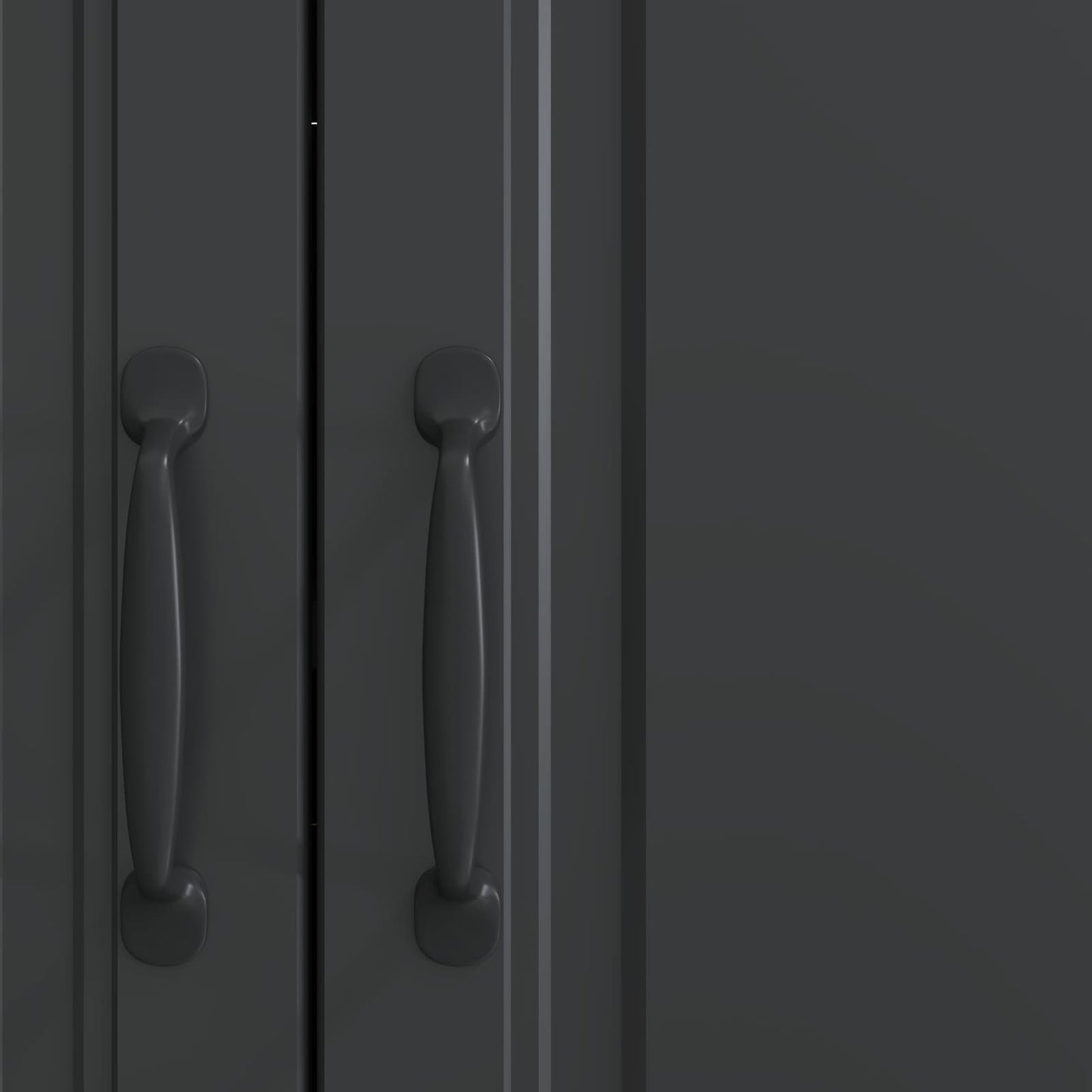 Sideboard Svart 89 x 34,5 x 77 cm Konstruerat trä