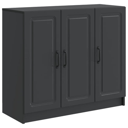 Sideboard Svart 89 x 34,5 x 77 cm Konstruerat trä