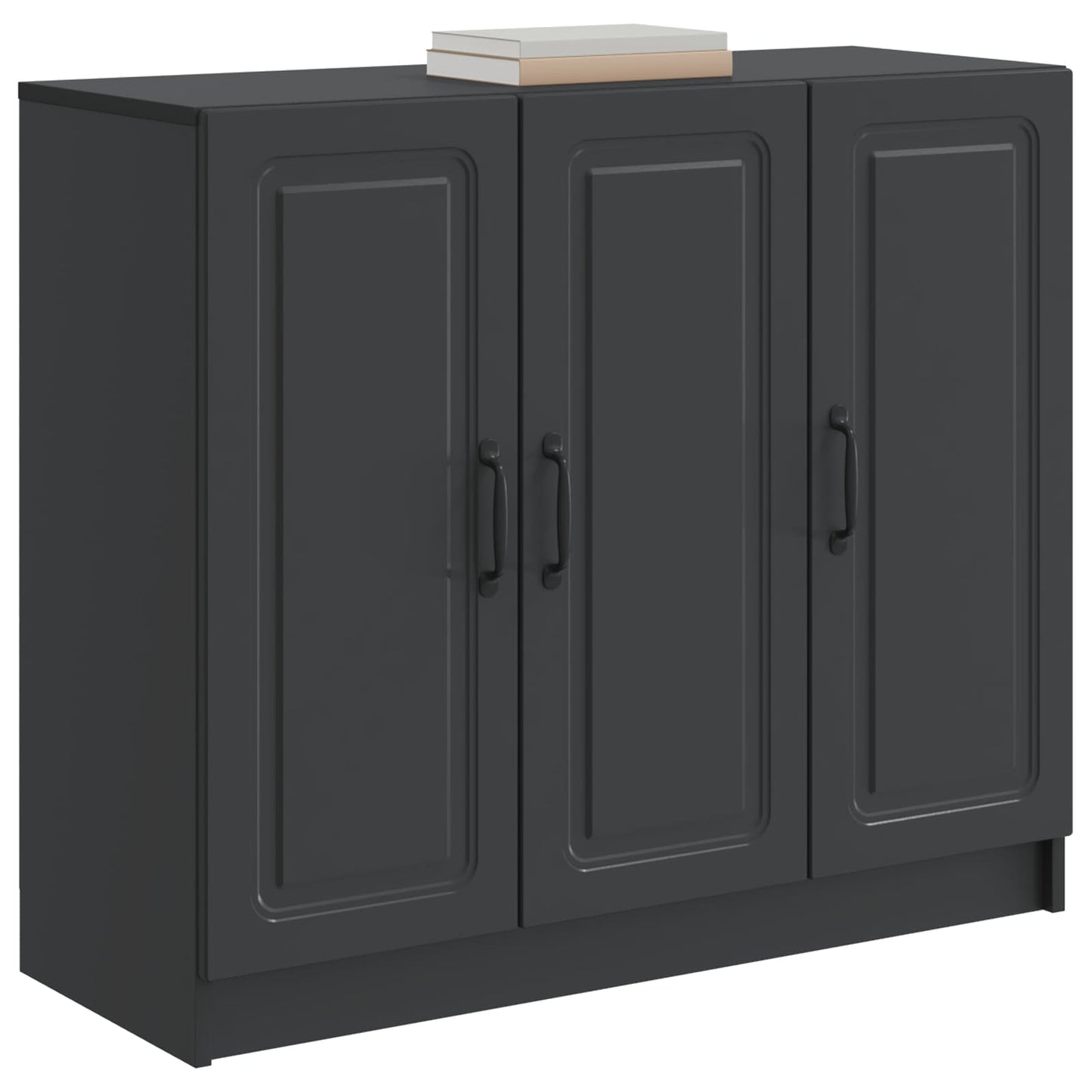 Sideboard Svart 89 x 34,5 x 77 cm Konstruerat trä