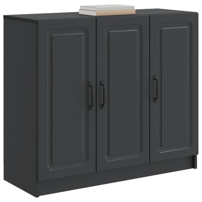 Sideboard Svart 89 x 34,5 x 77 cm Konstruerat trä