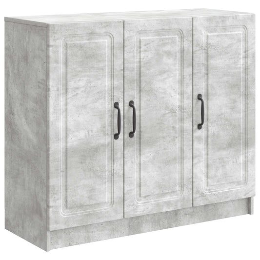 Sideboard Betonggrå 89 x 34,5 x 77 cm Konstruerat trä