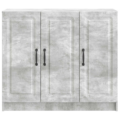 Sideboard Betonggrå 89 x 34,5 x 77 cm Konstruerat trä