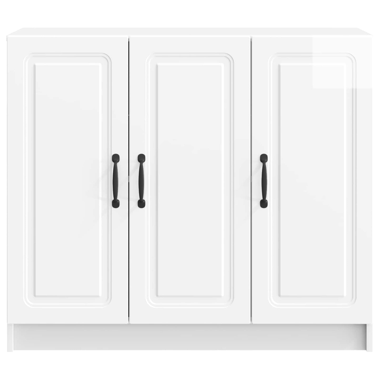 Sideboard Vit högglans 89 x 34,5 x 77 cm Konstruerat trä