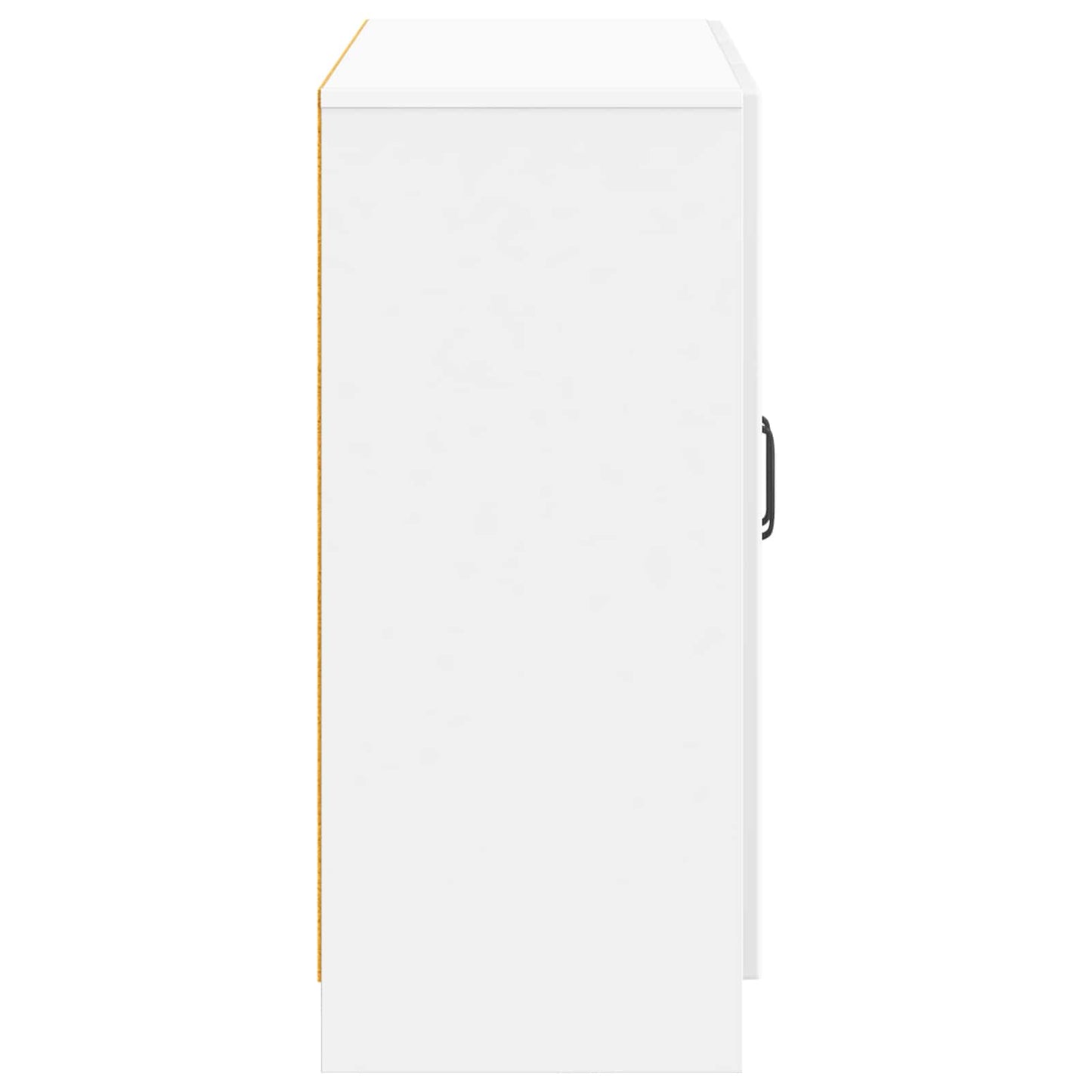 Sideboard Vit högglans 89 x 34,5 x 77 cm Konstruerat trä