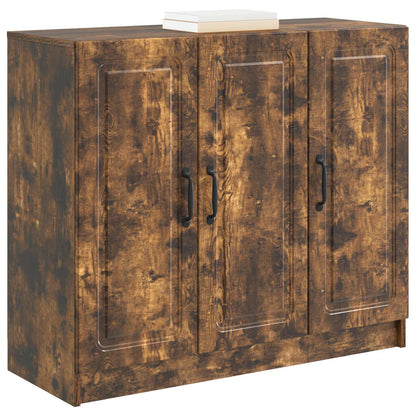 Sideboard Rökt ek 89 x 34,5 x 77 cm Konstruerat trä