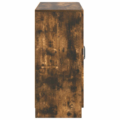 Sideboard Rökt ek 89 x 34,5 x 77 cm Konstruerat trä