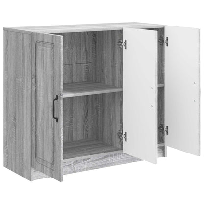 Sideboard Grå sonoma-ek 89 x 34,5 x 77 cm Konstruerat trä