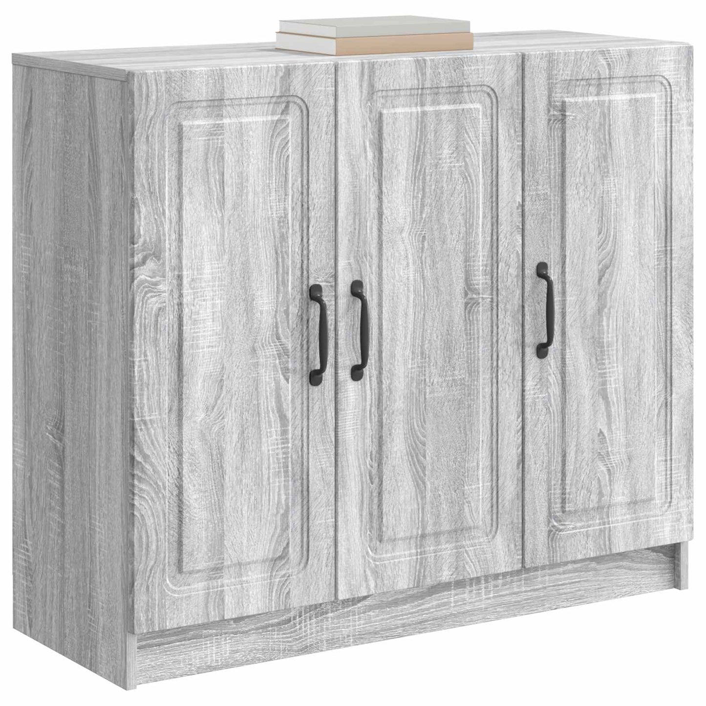 Sideboard Grå sonoma-ek 89 x 34,5 x 77 cm Konstruerat trä