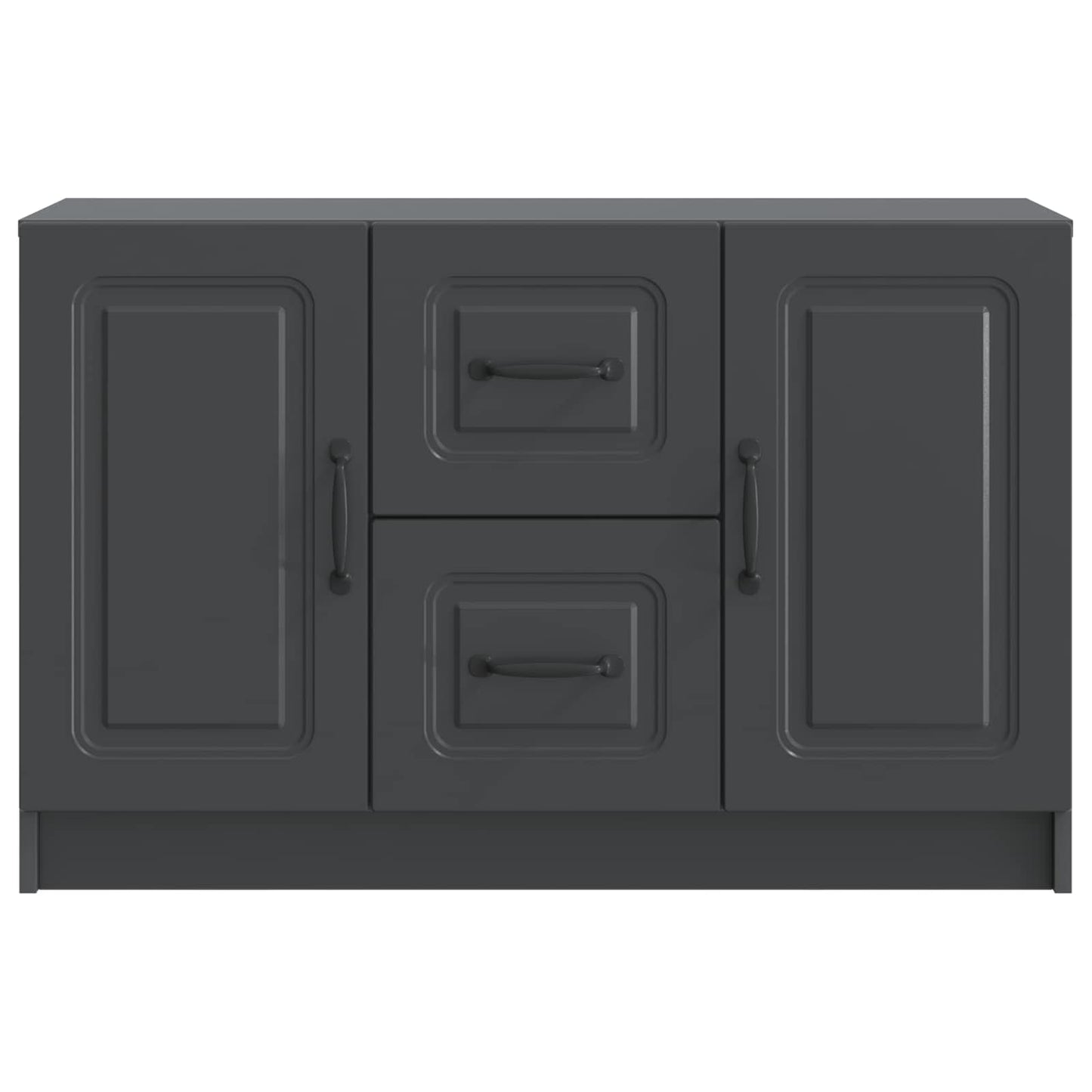 Sideboard med låda Svart 89 x 34,5 x 57 cm Konstruerat trä