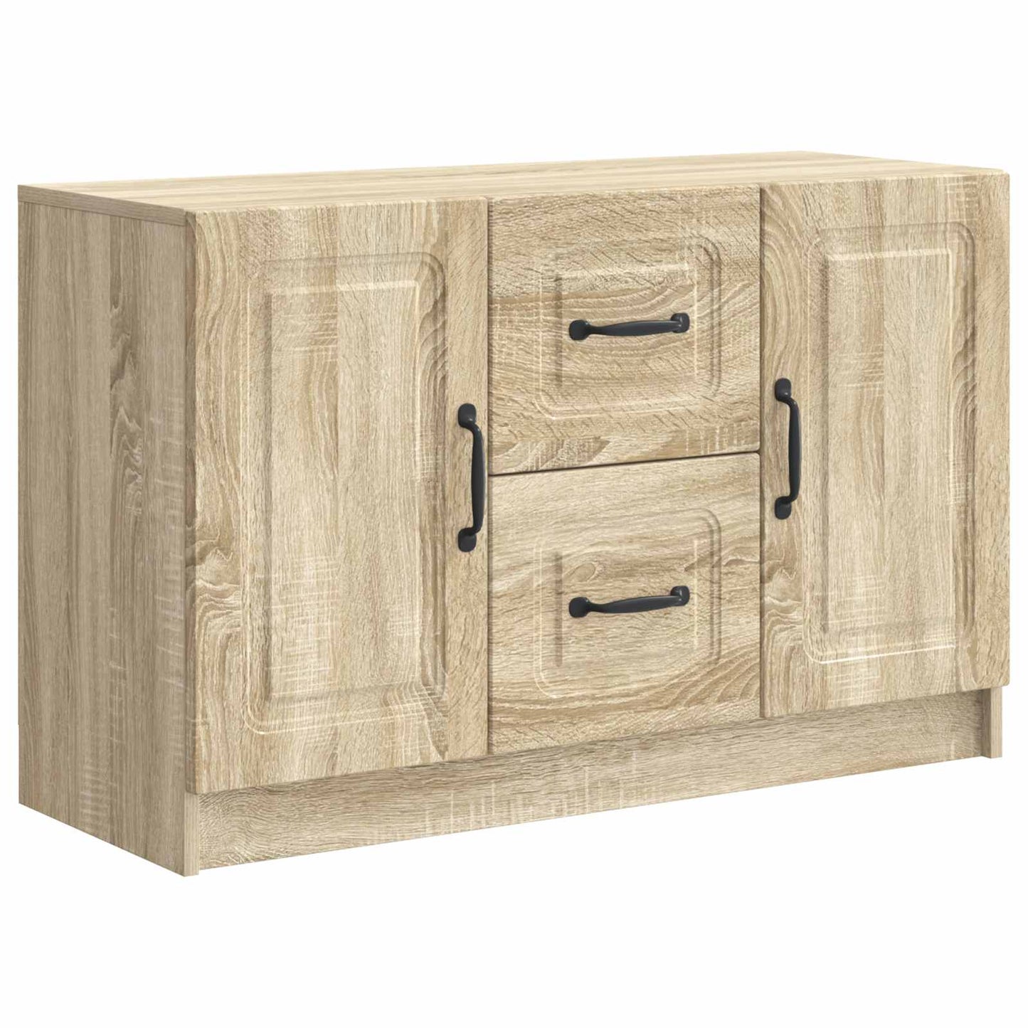 Sideboard med låda Sonoma-ek 89 x 34,5 x 57 cm Konstruerat trä