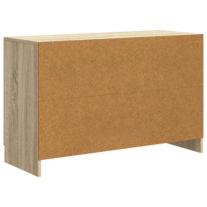 Sideboard med låda Sonoma-ek 89 x 34,5 x 57 cm Konstruerat trä