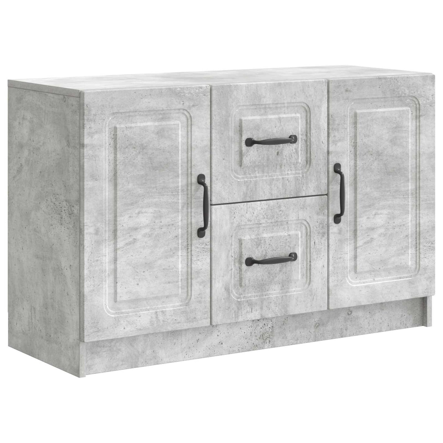 Sideboard med låda Betonggrå 89 x 34,5 x 57 cm Konstruerat trä