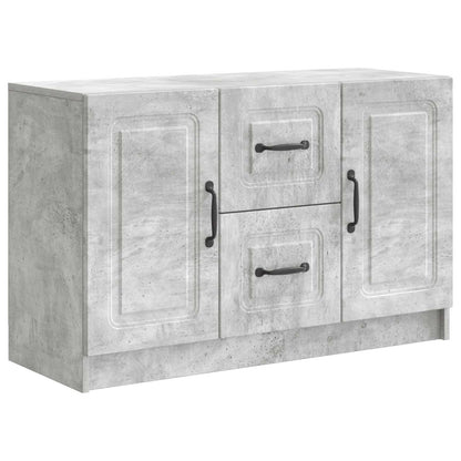 Sideboard med låda Betonggrå 89 x 34,5 x 57 cm Konstruerat trä