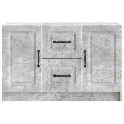 Sideboard med låda Betonggrå 89 x 34,5 x 57 cm Konstruerat trä