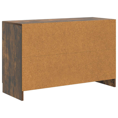 Sideboard med låda Rökt ek 89 x 34,5 x 57 cm Konstruerat trä