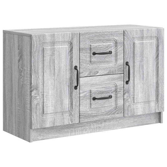 Sideboard Grå sonoma-ek 89 x 34,5 x 57 cm Konstruerat trä