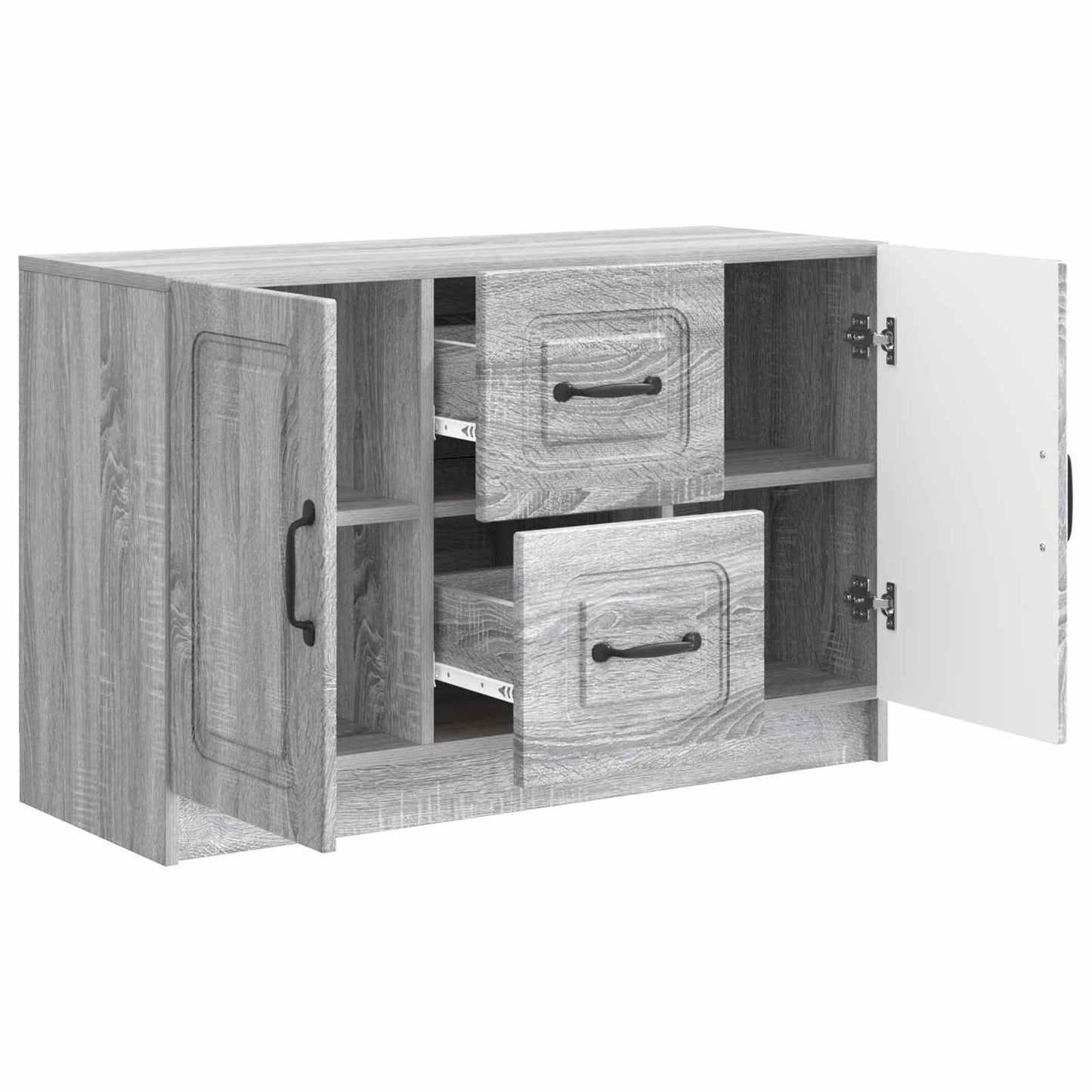 Sideboard Grå sonoma-ek 89 x 34,5 x 57 cm Konstruerat trä