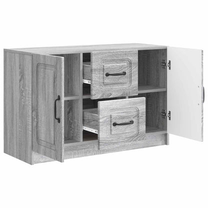 Sideboard Grå sonoma-ek 89 x 34,5 x 57 cm Konstruerat trä