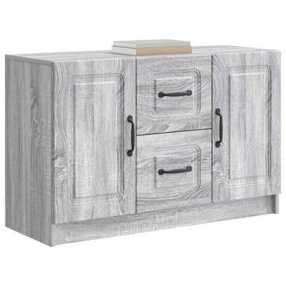 Sideboard Grå sonoma-ek 89 x 34,5 x 57 cm Konstruerat trä